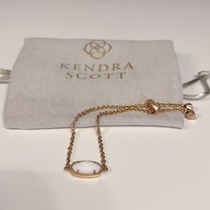 Kendra Scott Elaina Rose Gold Adjustable Chain Bracelet. Never worn.